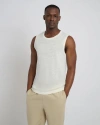 Onia Linen Sweater Tank Top In Egret