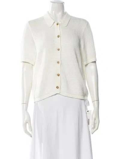 Pre-owned Onia Linen Sweater In White