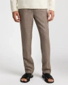 Onia Linen Tapered Pleated Trouser In Multi