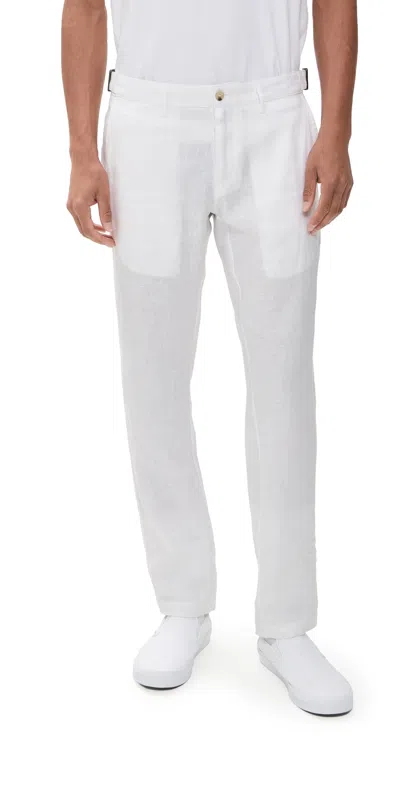 Onia Linen Trousers White
