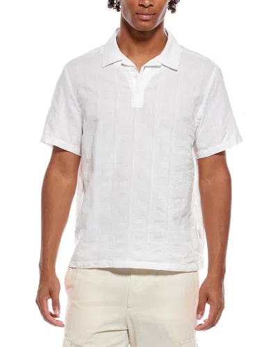 Onia Linen-blend Popover Shirt In Transparent