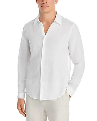 Onia Long Sleeve Button Front Shirt In White