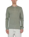 Onia Long Sleeve Linen Henley In Multi