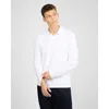 Onia Long Sleeve Pique Polo In White