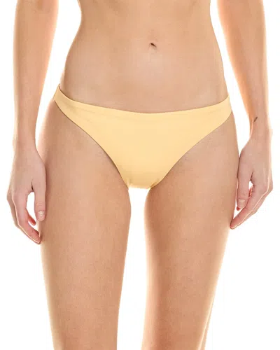 Onia Low-rise Bikini Bottom In Yellow