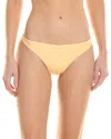 Onia Low-rise Bikini Bottom In Yellow