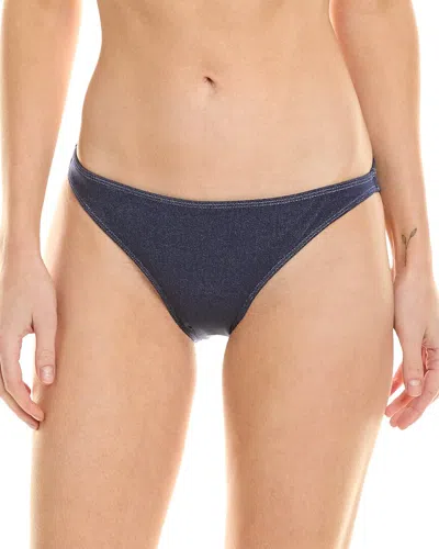 Onia Low-rise Bikini Bottom In Dark Wash