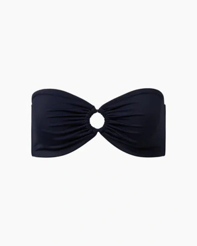 Onia Luna Bikini Top In Deep Navy