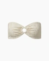 Onia Annalise Bikini Top In White/gold