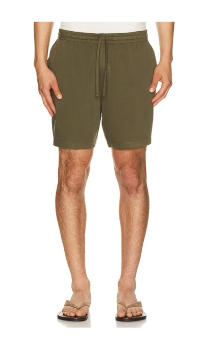 Onia Lyocell Beach Shorts In Green