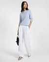 Onia Lyocell Pleated Trouser In Blue