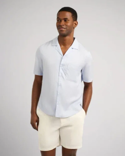 Onia Lyocell Vacation Shirt In Blue
