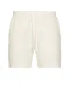 Onia Macro Waffle Pull-on Short 6 In White