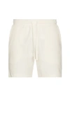 Onia Macro Waffle Pull-on Short 6 In White
