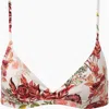 Onia Malin Bikini Top In White Multi