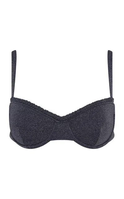 Onia Marilyn Bikini Top In Blue