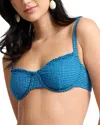 Onia Marilyn Bikini Top In Blue