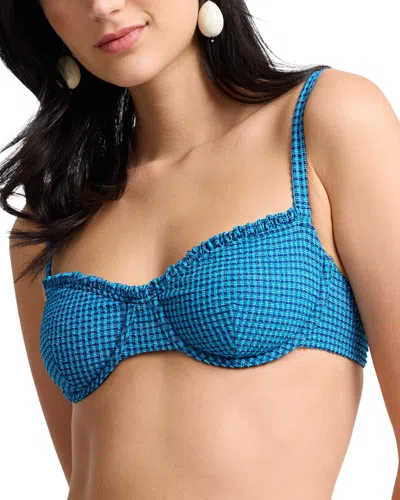 Onia Marilyn Bikini Top In Blue