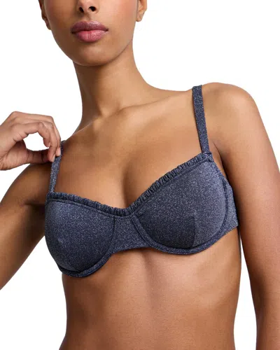 Onia Marilyn Bikini Top In Gray