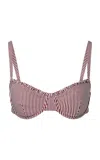 Onia Marilyn Bikini Top In Stripe
