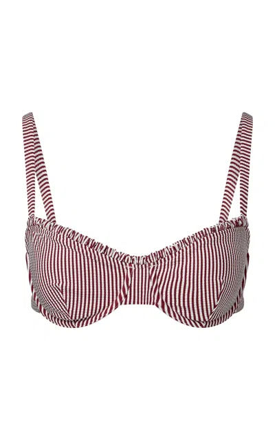 Onia Marilyn Bikini Top In Stripe