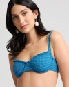 Onia Marilyn Bikini Top In Blue
