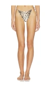 Onia Martine Bikini Bottom In Animal Print