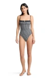 Onia Melanie Stretch Underwire One-piece In Animal Print