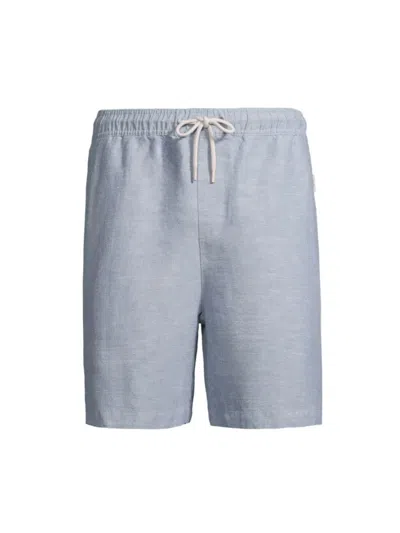 Onia Men's Air Linen-blend Drawstring Shorts In Stone Wash
