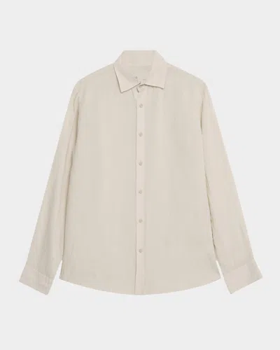 Onia Men's Air Linen Casual Button-down Shirt In Neutral