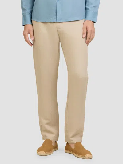 Onia Men's Air Linen-blend Drawstring Pants In Brown