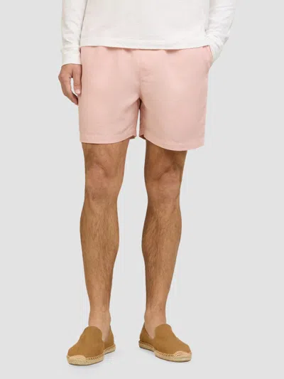 Onia Men's Air Linen-blend Shorts In Pink