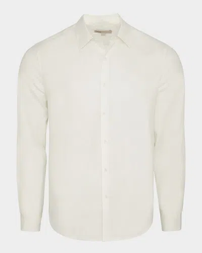 Onia Men & Apos;s Stretch Linen Button-down Shirt In White
