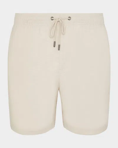 Onia Men & Apos;s Stretch Linen Drawstring Shorts In Brown