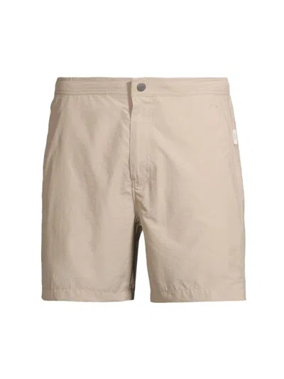 Onia Men's Calder 6e Cotton-blend Swim Shorts In Tan