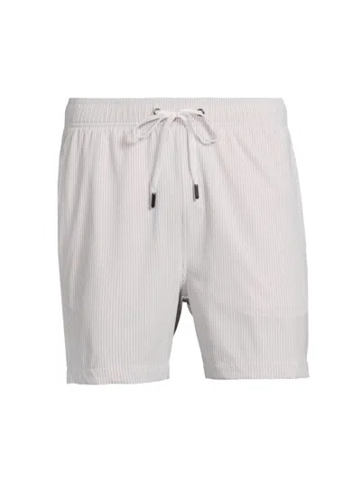 Onia Men's Charles 5' Swim Shorts In Tan White