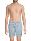 Onia Charles Swim Trunks 5 Baby Blue Multi