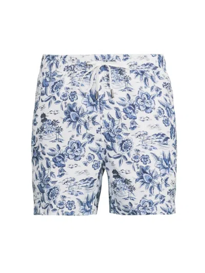 Onia Men's Charles Floral Swim Trunks In Navy Floral