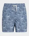 Onia Charles Printed 5 Swim Trunks In Deep Navy Multi