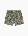 Onia Men's Charles Swim Short In Paradise Leaves In Green