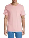 Onia Men's Cotton-blend Crewneck T-shirt In Pink