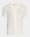 Onia Men's Cotton Textured Camp Shirt In White
