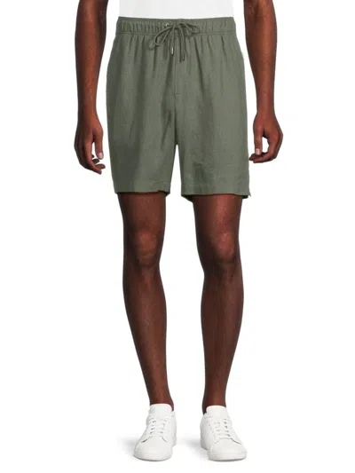 Onia Men's Drawstring Linen Blend Shorts In Agave