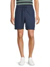 Onia Men's Drawstring Linen Blend Shorts In Charcoal Grey