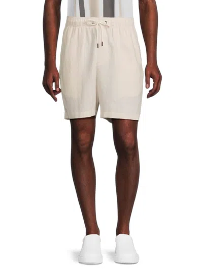Onia Men's Drawstring Linen Blend Shorts In Oat