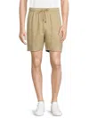 ONIA MEN'S DRAWSTRING LINEN BLEND SHORTS