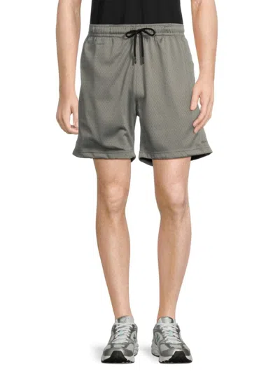 Onia Men's Drawstring Mesh Shorts In Sage Grey