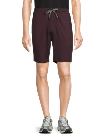 Onia Men's Everyday Heathered Drawstring Shorts In Amethyst