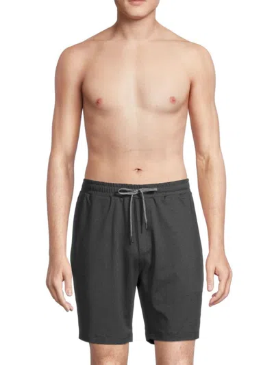Onia Men's Everyday Heathered Drawstring Shorts In Black