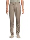 Onia Men's Garment-dyed Stretch Cotton Drawstring Pants In Gray